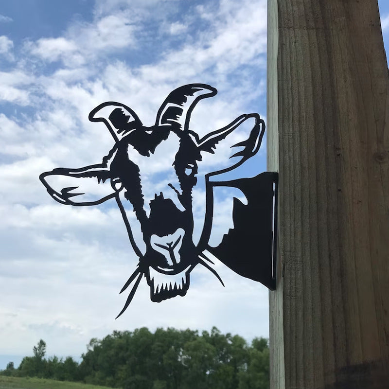 🔥Clearance Sale🔥Funny Farm Peeping Animal Metal Art(Buy 4 Free Shipping)