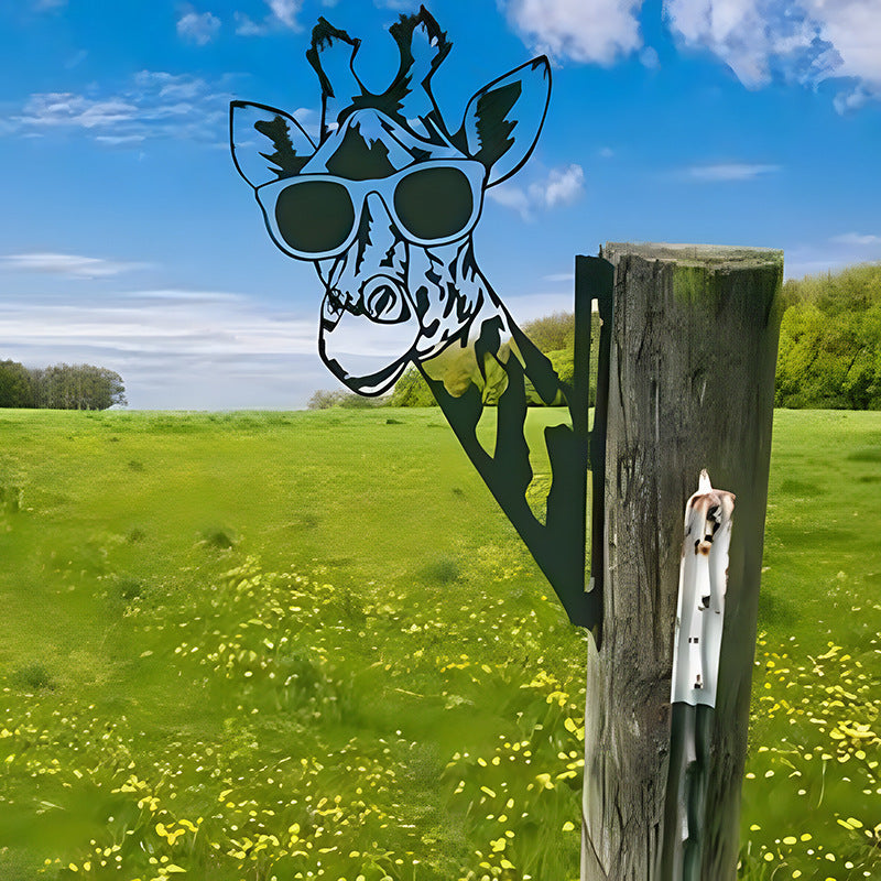 🔥Clearance Sale🔥Funny Farm Peeping Animal Metal Art(Buy 4 Free Shipping)