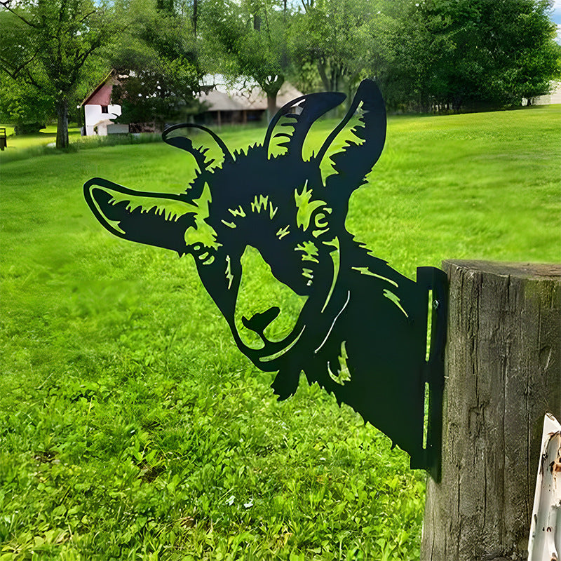🔥Clearance Sale🔥Funny Farm Peeping Animal Metal Art(Buy 4 Free Shipping)