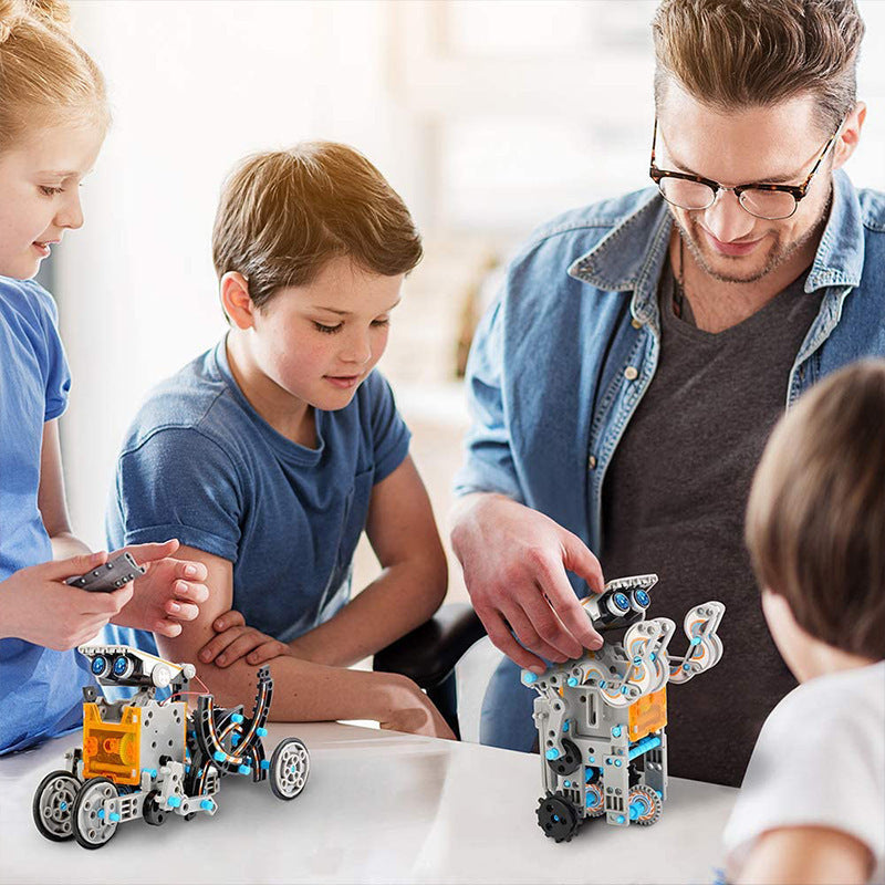 đ„Limited Time 50% OFFâĄSillbird STEM 12-in-1 Education Solar Robot Toys for Kids(190 Pieces DIY Building)