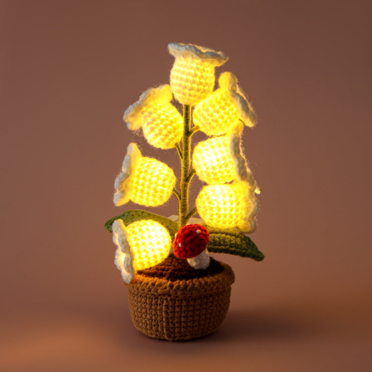 š„Handmade Crocheted Halloween Lily of the Valley LED LanternāØ