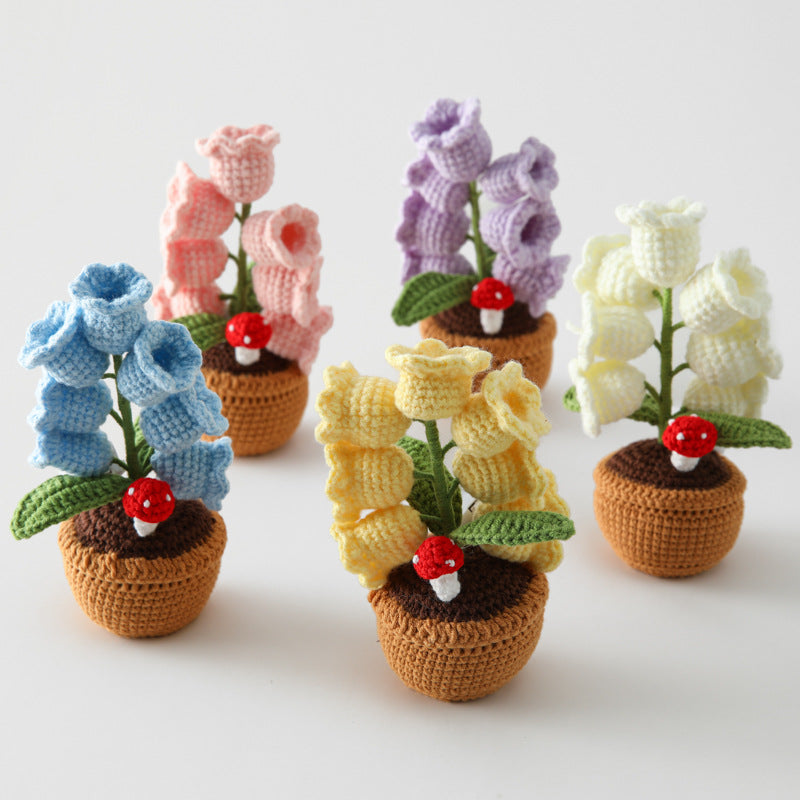 š„Handmade Crocheted Halloween Lily of the Valley LED LanternāØ