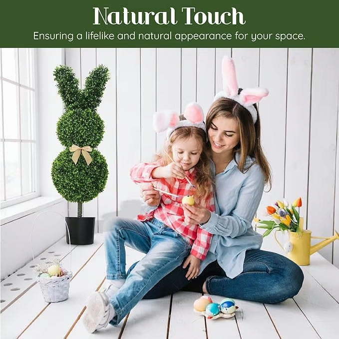 🎁Christmas Hot Sale 49% OFF🌳🐇36“ Artisan-Crafted Bunny Topiary Trees💥