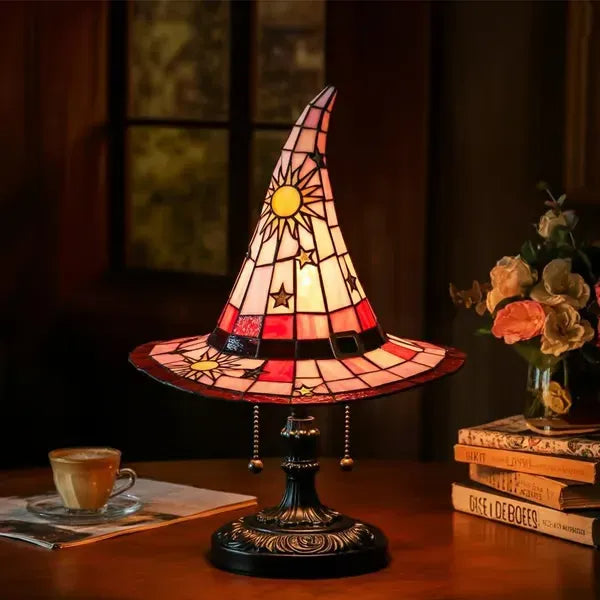 🔥Hot sale🔥Witch hat lamp decoration ornaments led light ornaments creative🌟