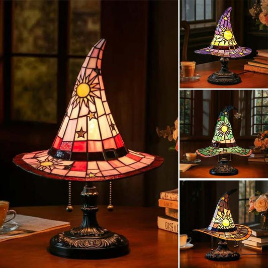 🔥Hot sale🔥Witch hat lamp decoration ornaments led light ornaments creative🌟