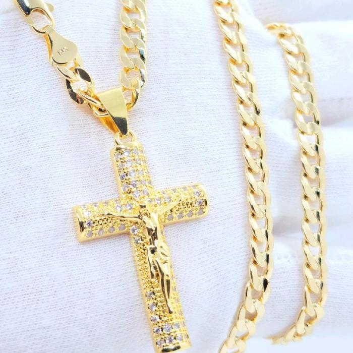 💖Mother's Day sales 49% OFF💖Holylegend 14k Gold-Rope Chain with Jesus Christ Crucifix