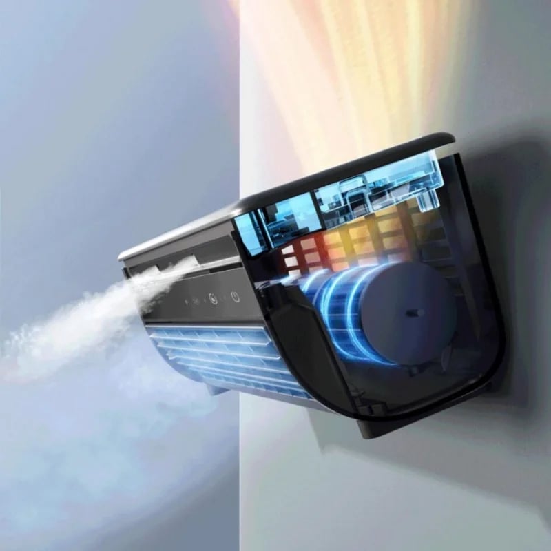 🔥Summer Bash 49% OFF🌊Wireless Rechargeable Air Conditioner|20W 6000mAh AC with Remote Control(One-year warranty)✅