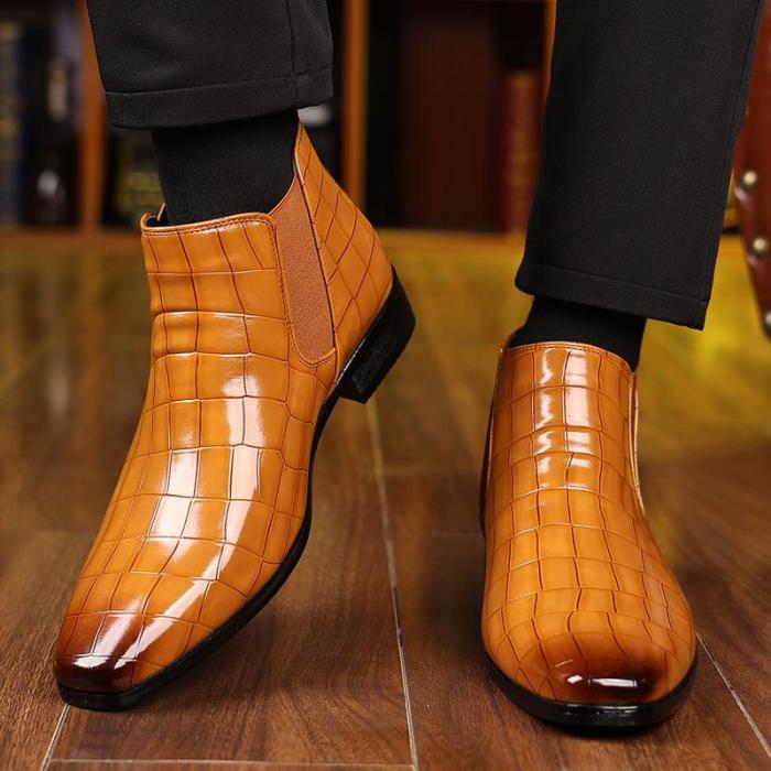 🔥Father's Day Pre-sale - 50% OFF🔥Men's Pointed Chelsea Boots, Men's Crocodile Boots