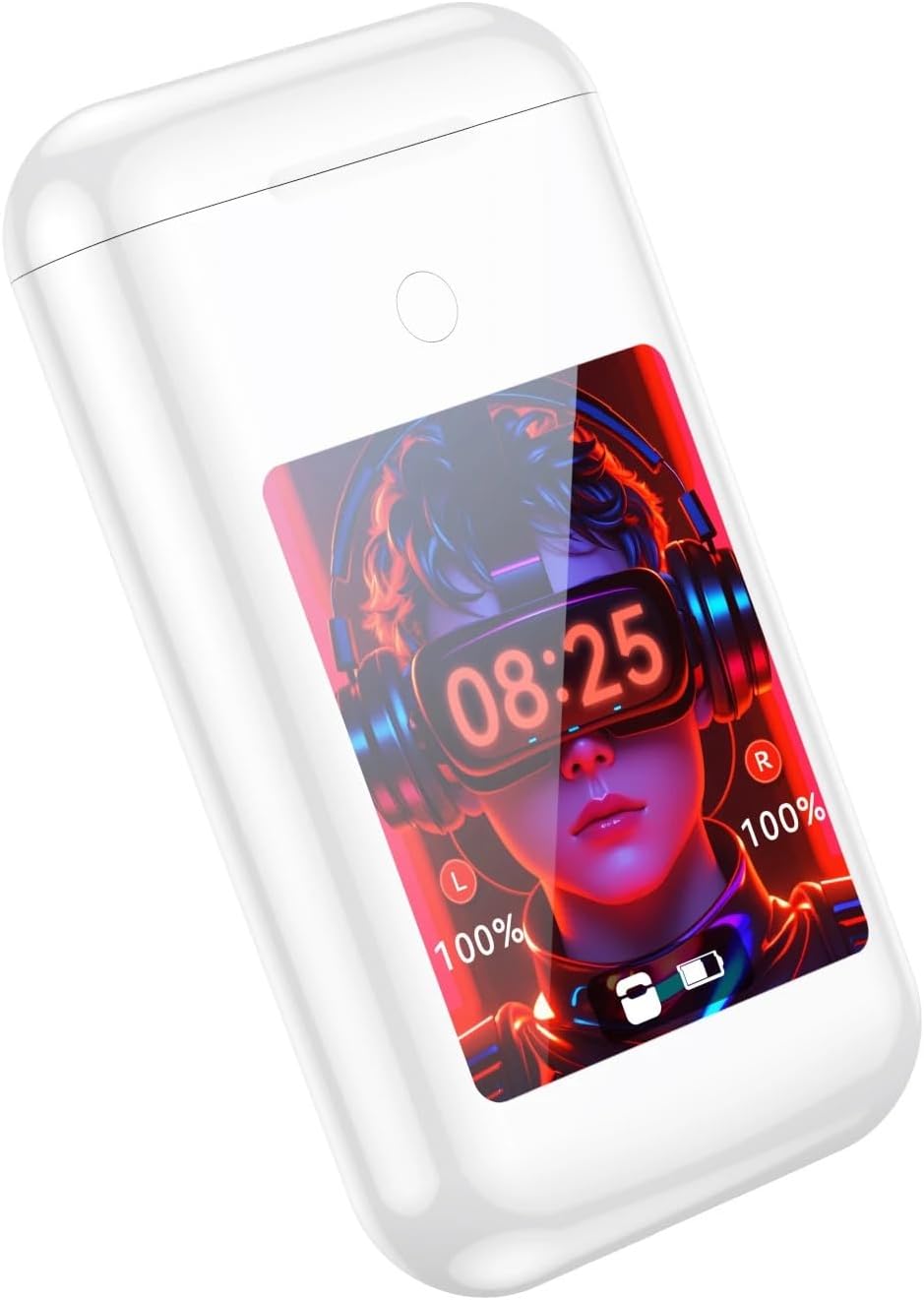 🔥Hot Sale🎧A98Box Touch Screen Control Open Earbuds,Multifunctional Wireless Game Console with Earphone