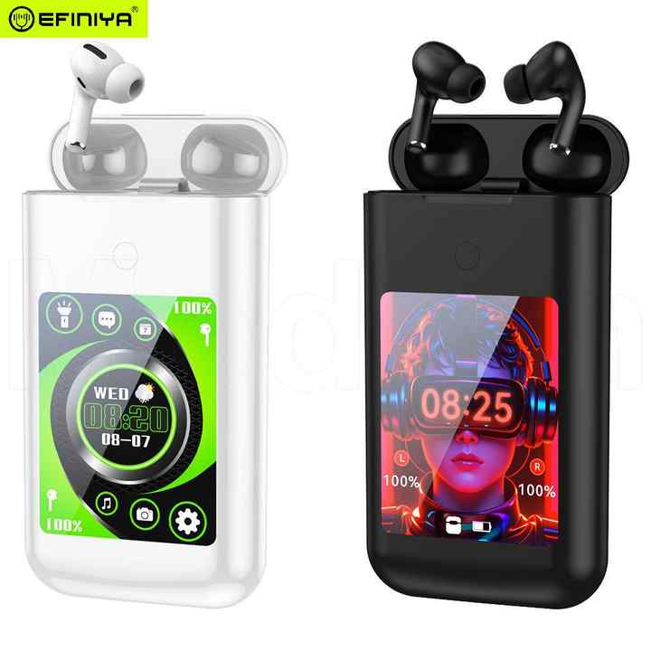 🔥Hot Sale🎧A98Box Touch Screen Control Open Earbuds,Multifunctional Wireless Game Console with Earphone