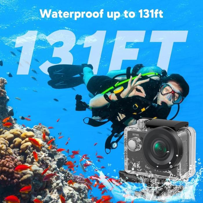 AKASO Action Camera EK7000 4K 20MP Summer Water Sports Underwater Waterproof Camera