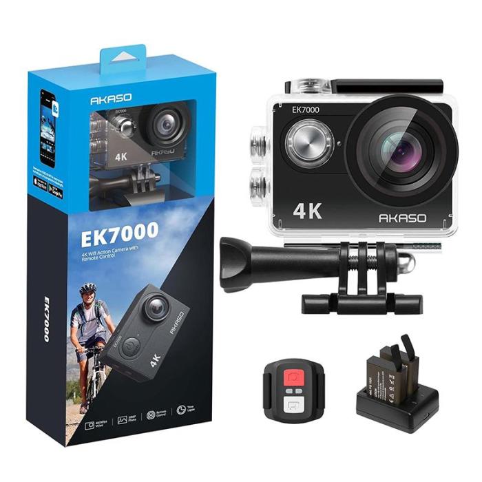 AKASO Action Camera EK7000 4K 20MP Summer Water Sports Underwater Waterproof Camera