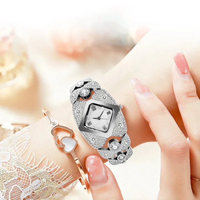 ⏳ Limited time 50% OFF✨Women's retro quartz watch with sparkling rhinestones