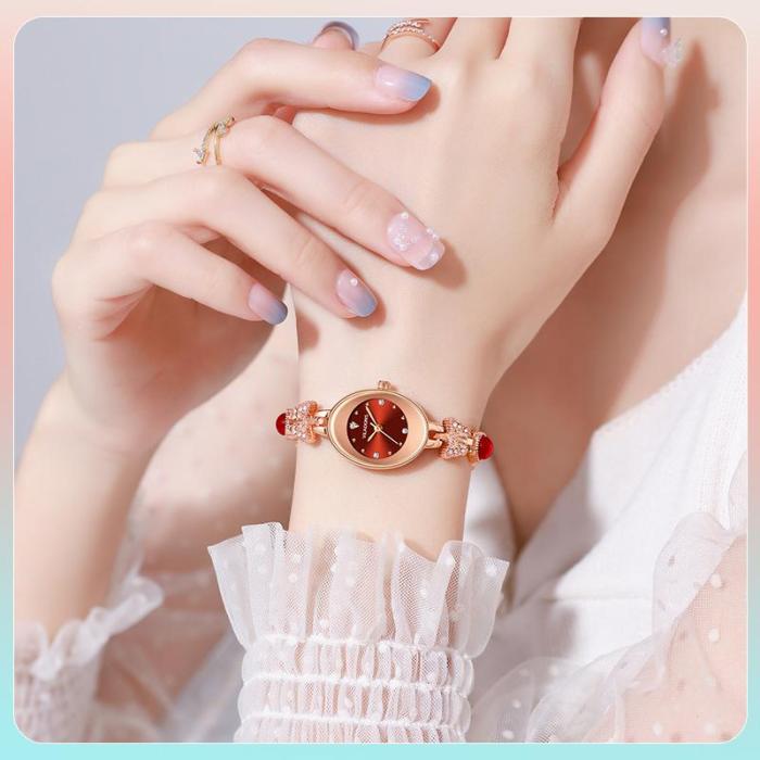 【Luxury Jewelry Watch】An elegant jewelry watch that serves both as a watch and a bracelet