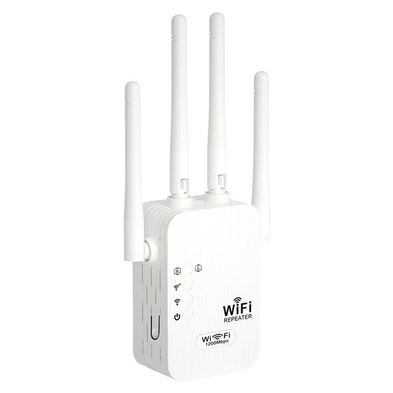 WiFi Extender 2025, 1200Mbps Dual Band (5GHz/2.4GHz) Signal Booster, Covers 10,000 sq. ft & 50 Devices