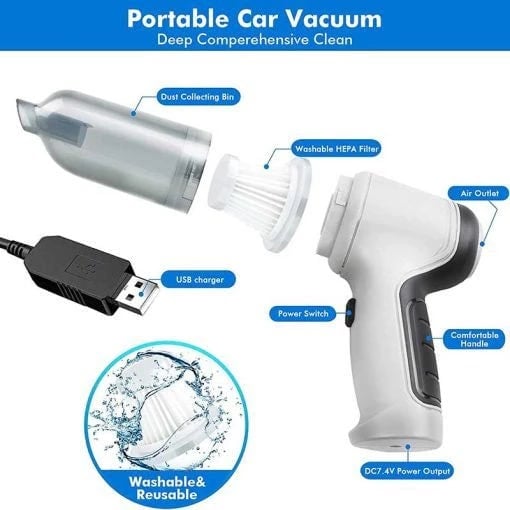 🔥Hot Sale -49% OFF🔥Wireless Handheld Car Vacuum Cleaner