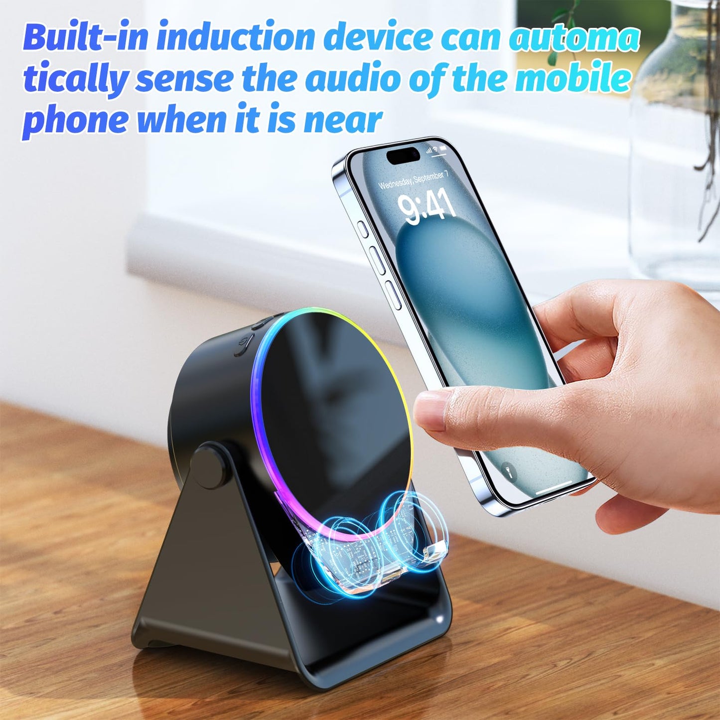 šFather's Day Gift-50%OFFš„4 in 1 Wireless Induction Audio Bluetooth Speaker