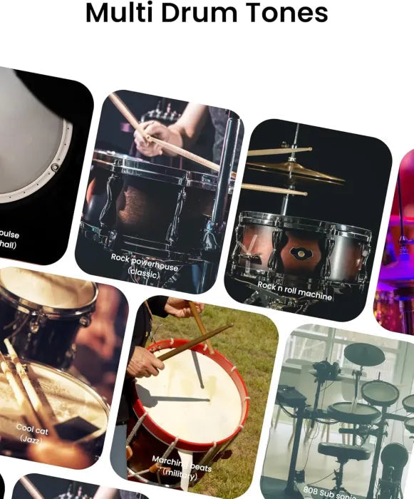 🔥Limited Time 50% OFF⚡Electric Air Drum Sticks, Pedals, Bluetooth and 8 Sounds, USB MIDI Function🥁