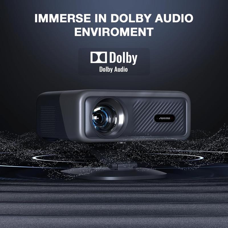 🔥Limited Time 50% OFF⚡AuKing 800 ANSI Lumen Portable Projector 1080P Support 4K Gaming | Netflix Certified Outdoor Movie Projector