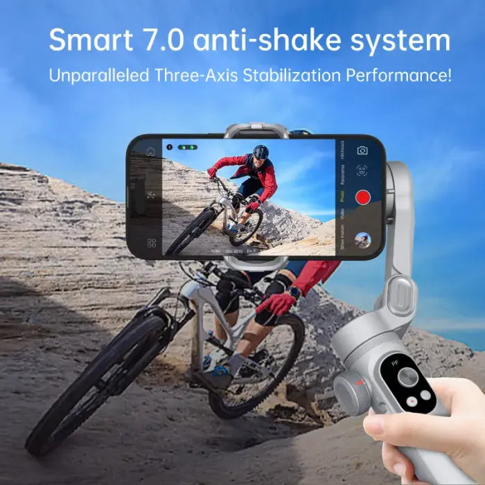 🔥Big Promotion 49% OFF💥Gimbal Stabilizer for Smartphone, 3-Axis iPhone Gimbal, Portable Gimbal w/OLED Display(Three-year warranty)