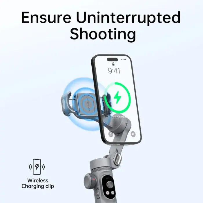 🔥Big Promotion 49% OFF💥Gimbal Stabilizer for Smartphone, 3-Axis iPhone Gimbal, Portable Gimbal w/OLED Display(Three-year warranty)