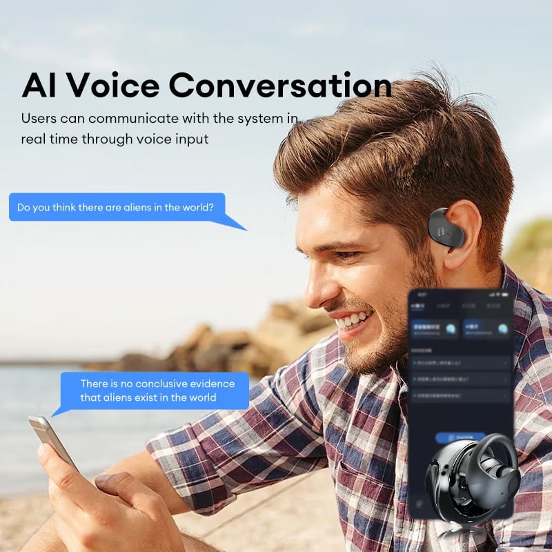 🏆#1 Best Seller 🔥AI Translation Wireless OWS Bluetooth5.4 Earphones (Fit iOS & Android)