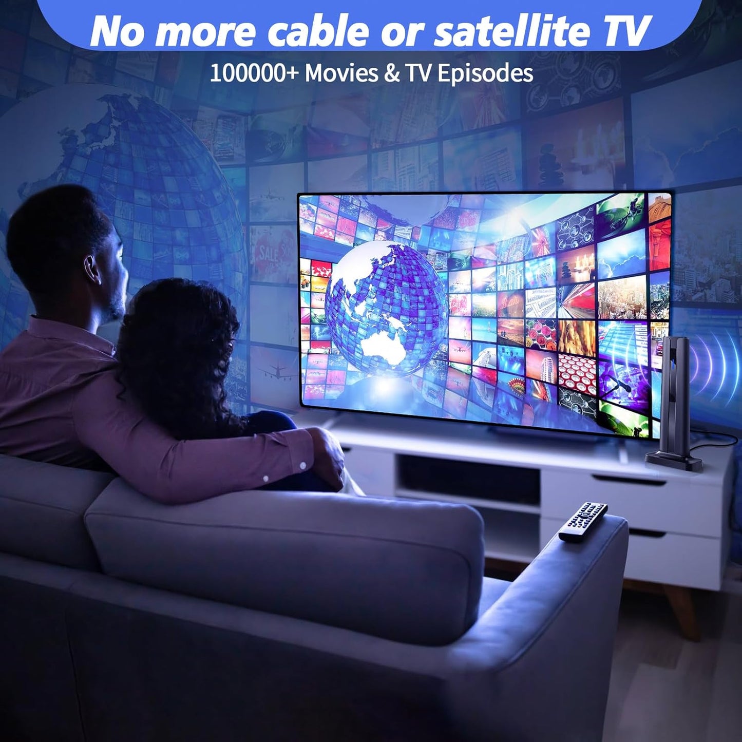 4K HDR TV Antenna - 1000+ Miles Long Range