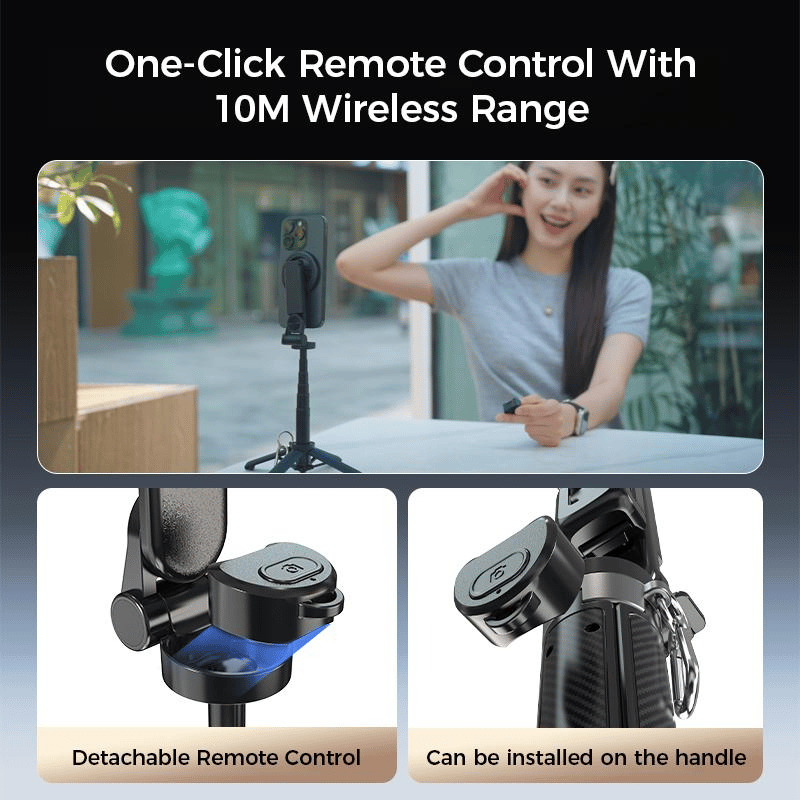 🔥2025 New 4-in-1 Multifunctional 360° Rotation Magnetic Selfie Stick