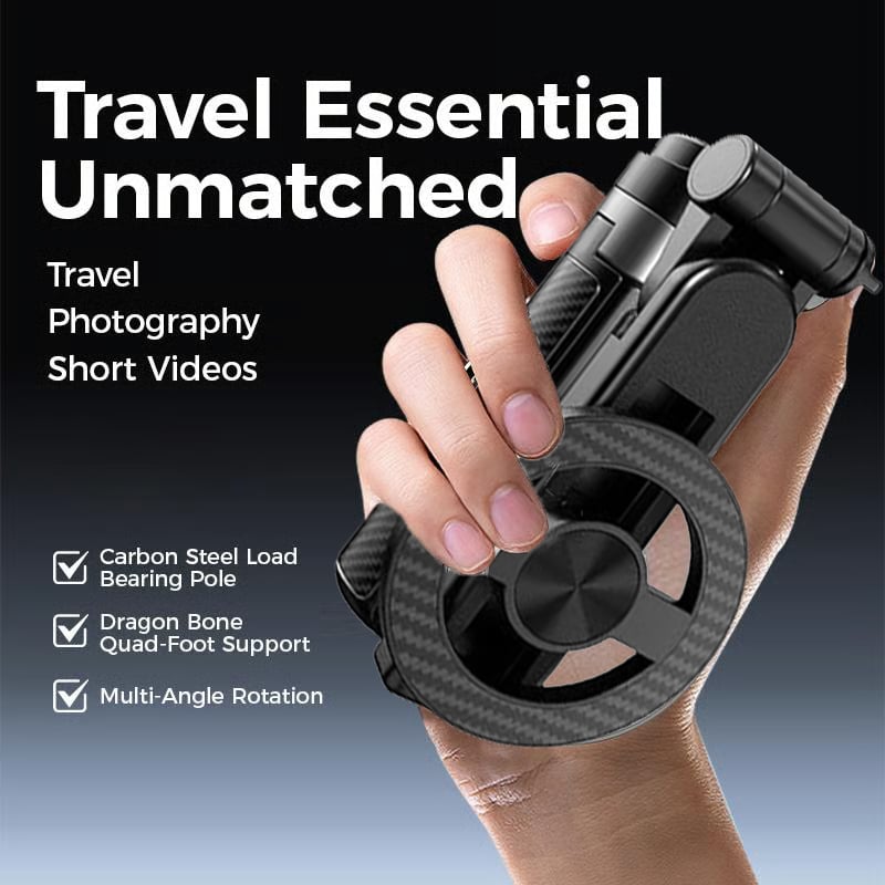 🔥2025 New 4-in-1 Multifunctional 360° Rotation Magnetic Selfie Stick