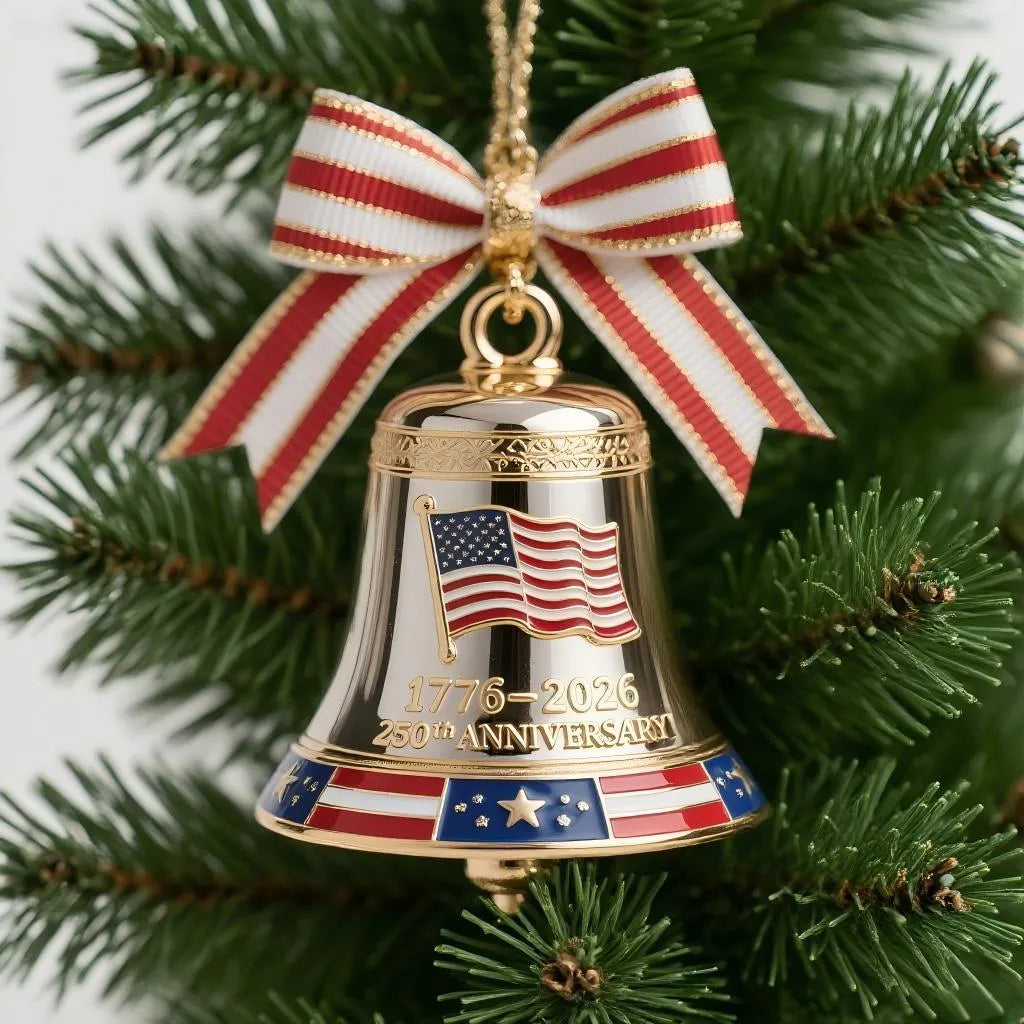 🌟Proudly made in Texas, USA🔔United States 250th Anniversary Bell Ornament