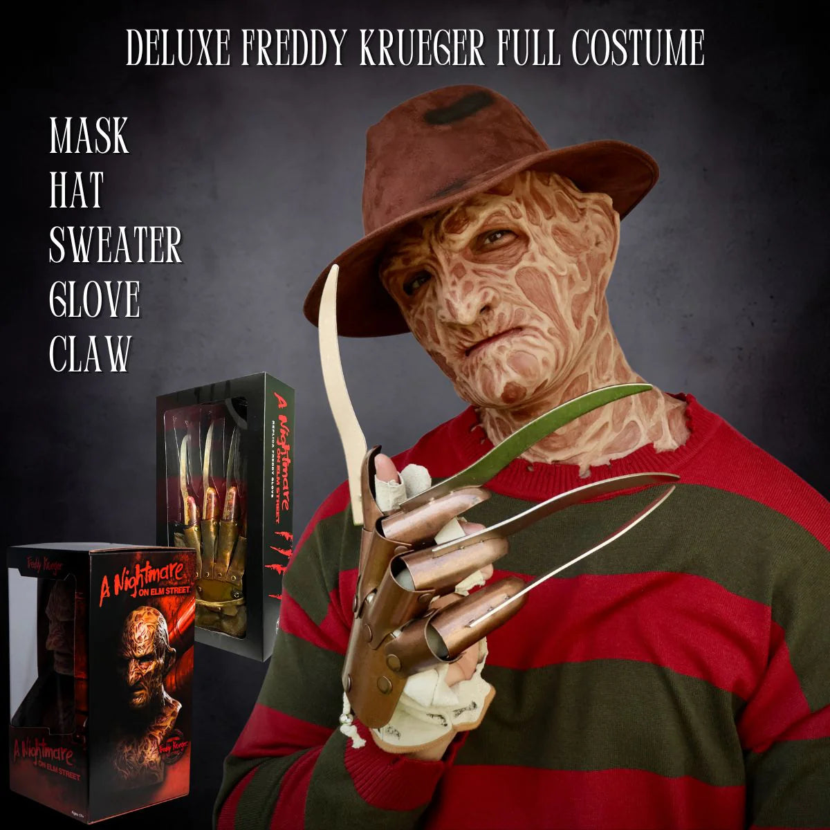 👻Halloween Pre-sale 50% OFF🔥Realistic Freddy Krueger Mask