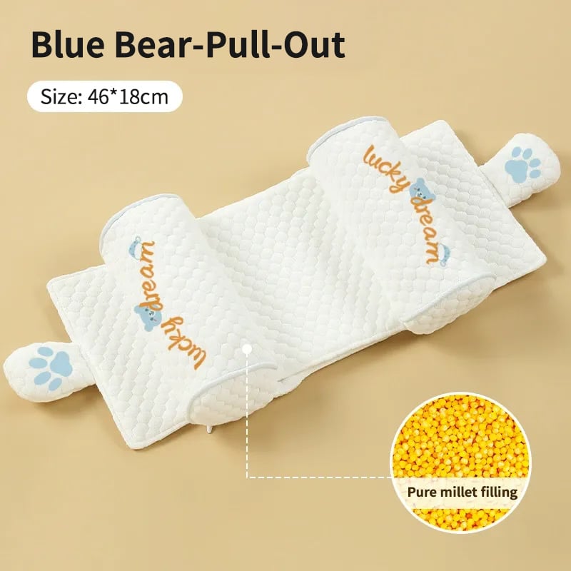 👼Premium Baby Support Pillow - Organic Cotton Infant Head Shaping Cushion