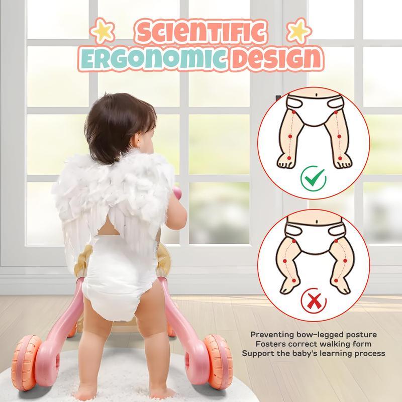 TOY Life 3 in 1 Baby Push Walker and Activity Center,Sit to Stand Walker