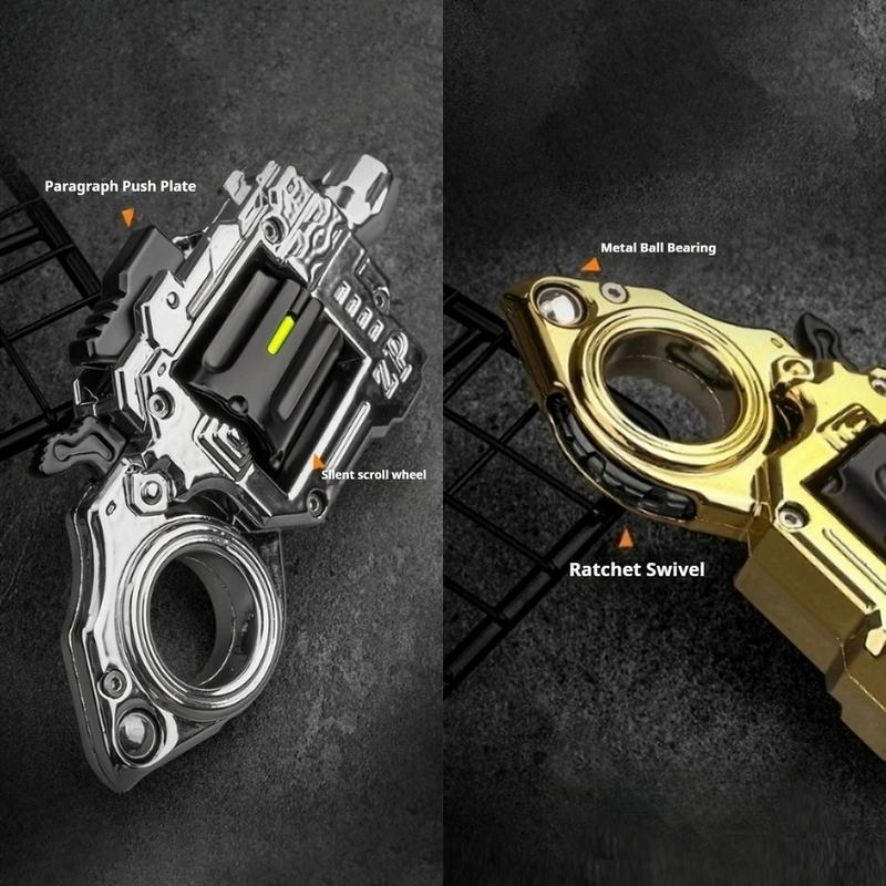 Mini Stress Relief Toy Metal Blaster Emittable Soft Bullet Gun Toy Fingertip Toys