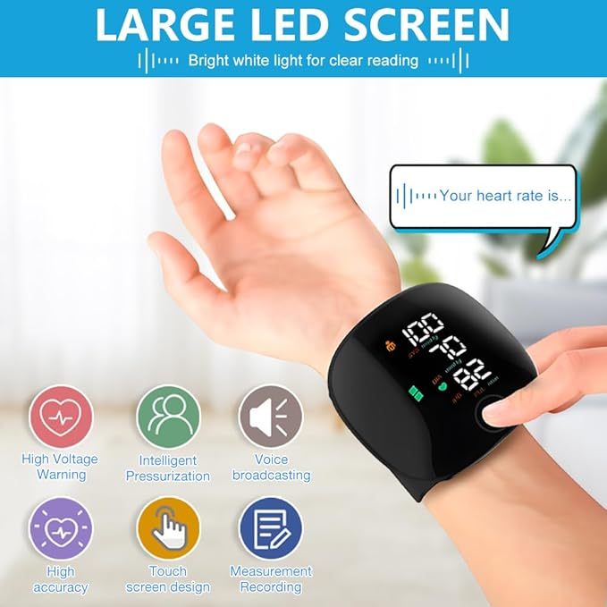 š„Black Friday Special Saleš„Wrist Blood Pressure Monitor Led Displayļ¼Best Gift For Parentsļ¼š