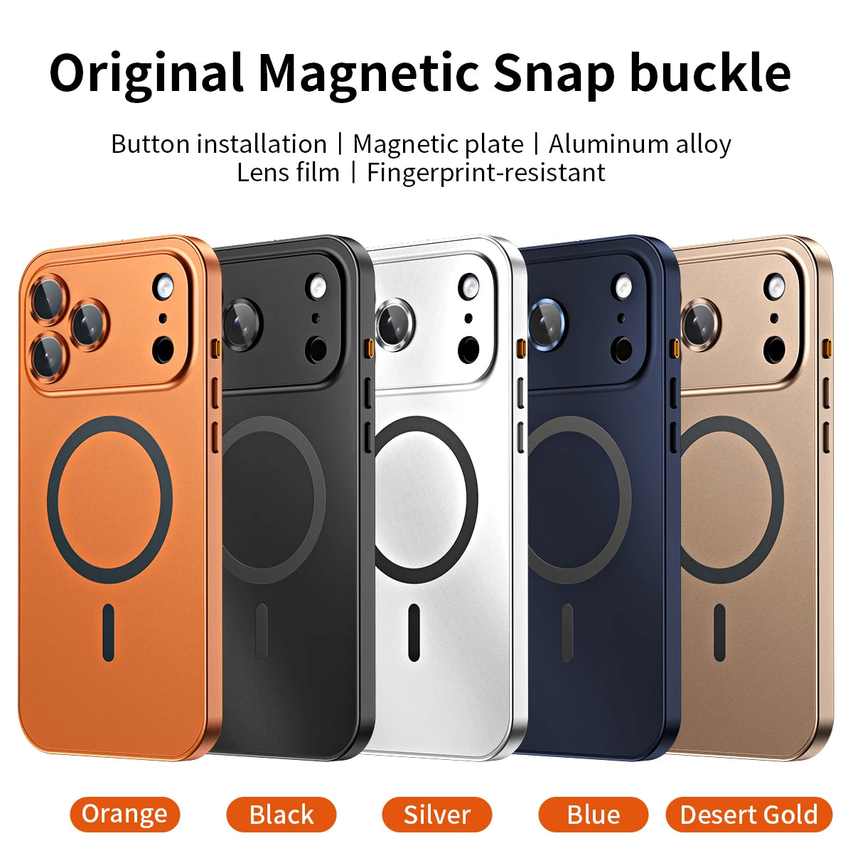iPhone 17 Series Latest Color Aluminum Frame Magnetic Cover