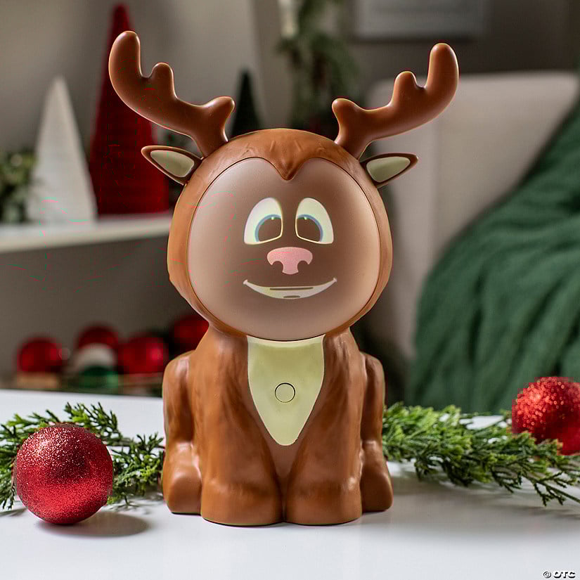 🎅Christmas Sale 49% Off 🦌3D Riley The ReinDroid (Mr. Chill) Talking Animated Reindeer with Built-in Projector & Speaker – Plug'n Play🎄