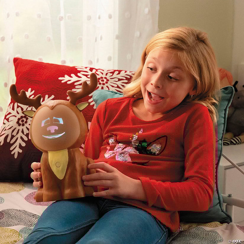 🎅Christmas Sale 49% Off 🦌3D Riley The ReinDroid (Mr. Chill) Talking Animated Reindeer with Built-in Projector & Speaker – Plug'n Play🎄