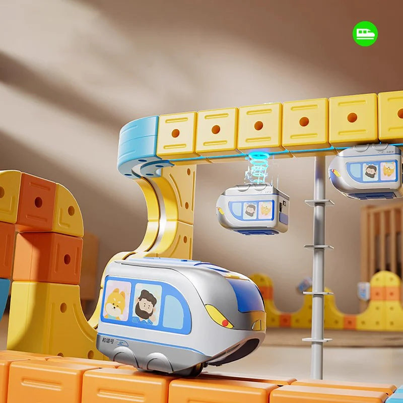 🎁2025 New Magnetic Track Electric Train Assembly Children's Educational Toys🚙