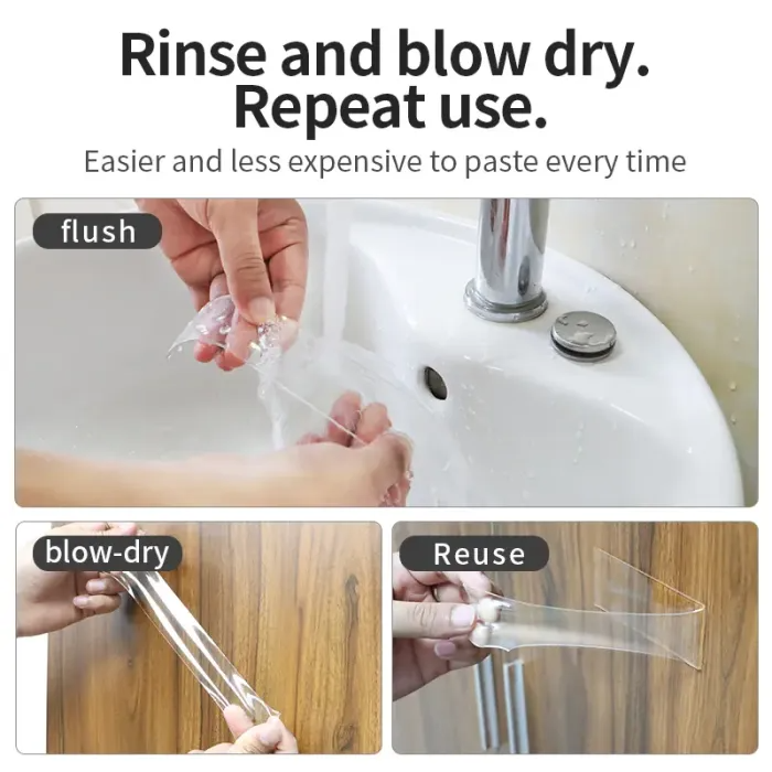 Nano Double-Sided Adhesive High Viscosity Traceless Hook