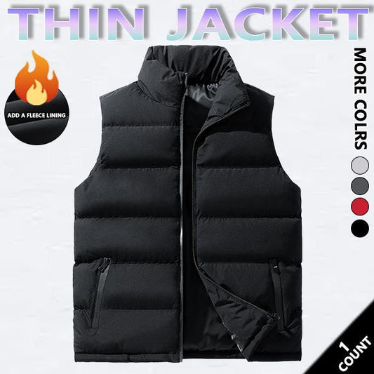 💥Black Friday Sale 50% OFF🔥Men's Outdoor Casual Stand Collar Vest Padded Jacket Coat Vest