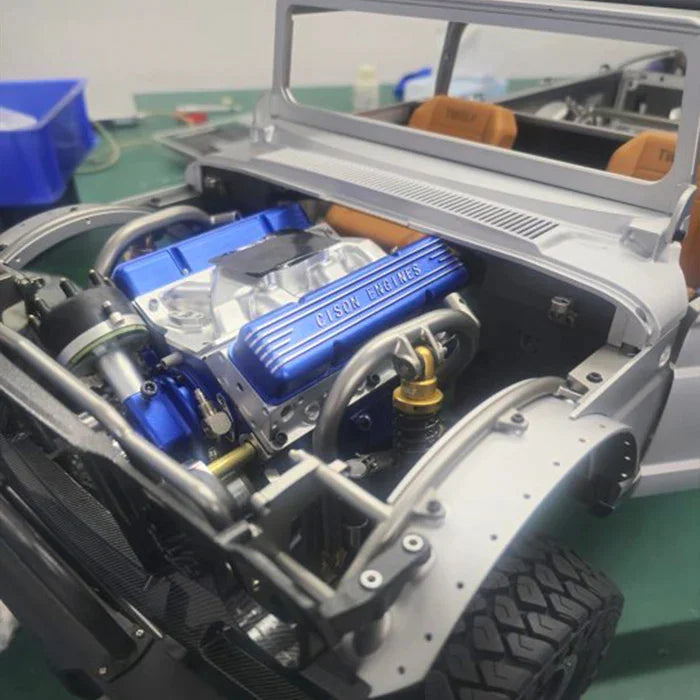 1/6 Scale Water-Cooled OHV 4-Stroke V8 Gas Engine Internal Combustion Engine Model