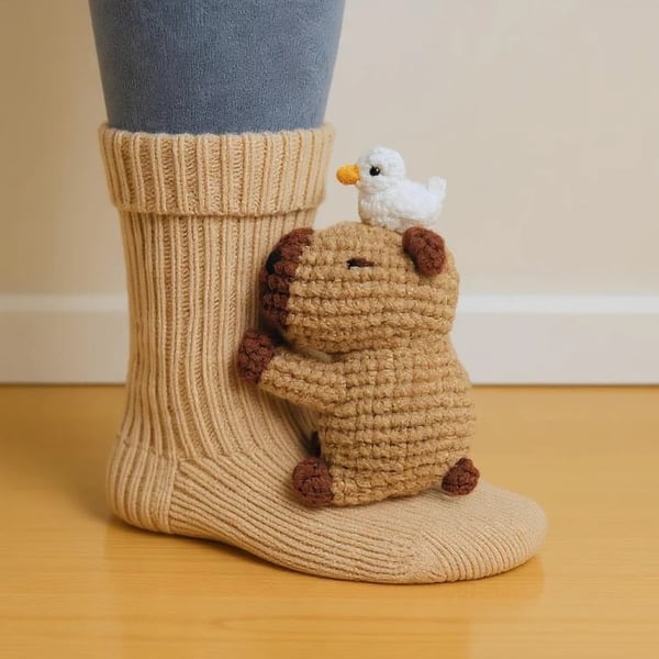 🎅Christmas Sale 49% OFF 🦥3D Animal Hand-knitted Warm Socks🧦