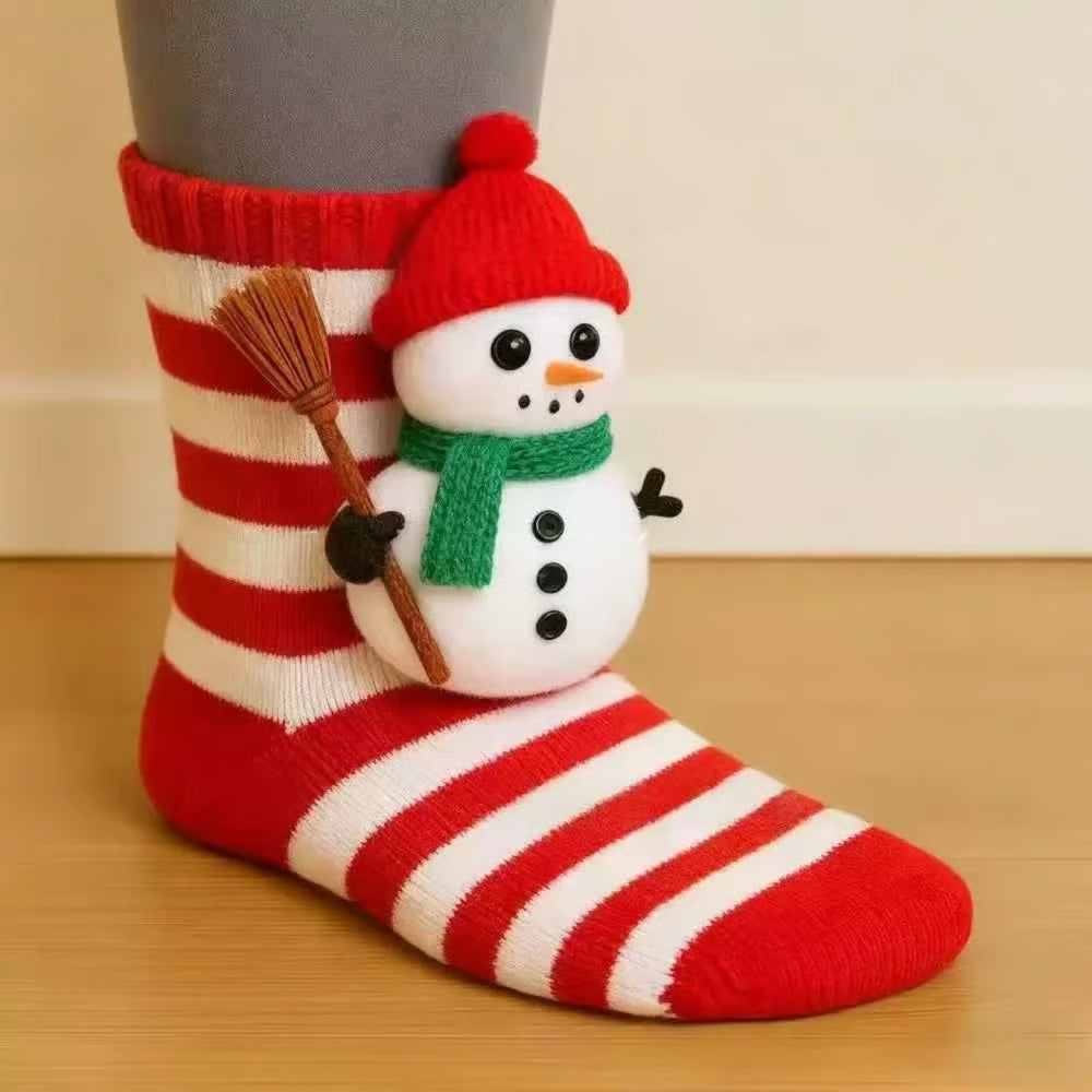 🎅Christmas Sale 49% OFF 🦥3D Animal Hand-knitted Warm Socks🧦