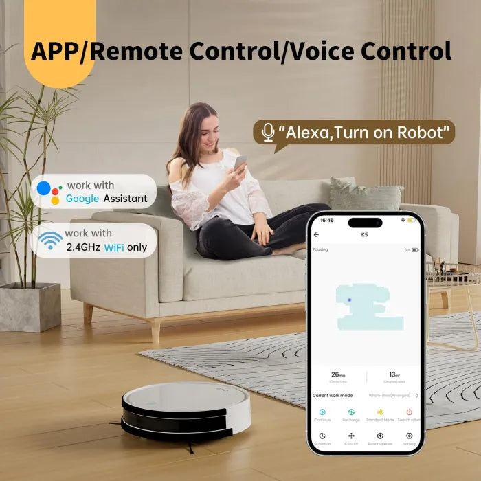 ๐ฅLimited Time 50% OFFโก3-in-1 Intelligent Automatic Mopping Wet&Dry and Pet Hair Removal Robot