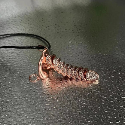 🏆Flash Sale⚡925 Sterling Silver Penis Pendant Pullable Penis Pendant, Hanging Male Sex Organ Pendant