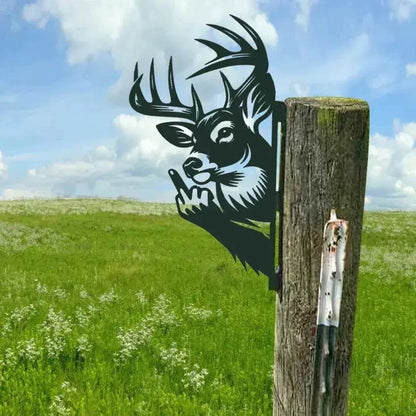 🔥Clearance Sale🔥Funny Farm Peeping Animal Metal Art(Buy 4 Free Shipping)