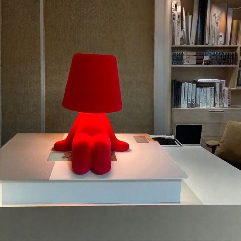 Creative Design Table Lamp, USB Rechargeable LED Night Light, 3-Way Dimmable Modern Night Light