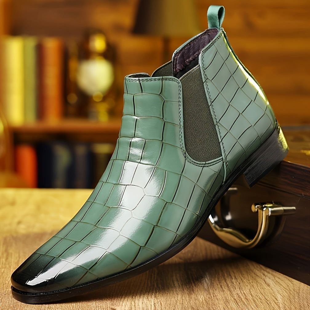 🔥Father's Day Pre-sale - 50% OFF🔥Men's Pointed Chelsea Boots, Men's Crocodile Boots