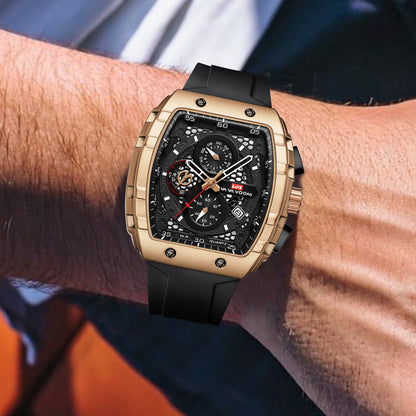 ⌚Limited time offer🔥Men's barrel luminous waterproof fashion watch